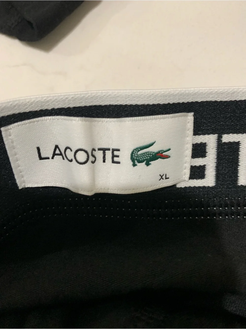 NWT Lacoste Men's Black Cotton Boxer Briefs - 3 lot Size XL
